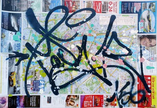 Lady 156 tag graffiti - k,