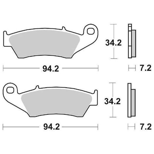 Plaquettes frein moto - de,