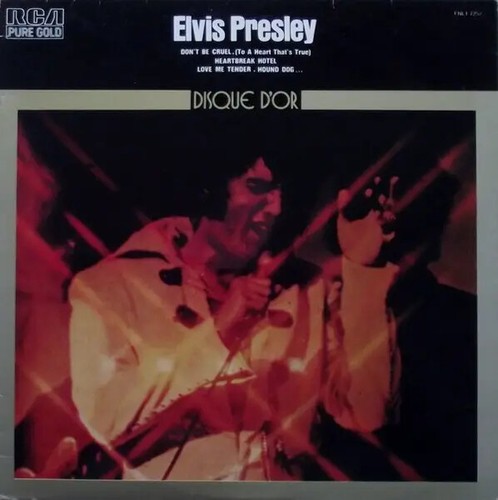 Elvis presley disque - disque, d'or