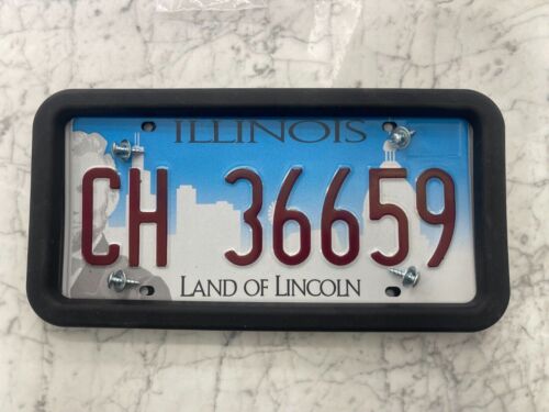 Rubber license plate holder - license,