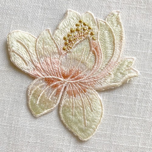 écusson patch fleur lotus - fleur, de