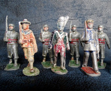 x8 ancien soldat de plomb