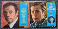 2 LP 33 TOURS BELLE DÉDICACE DE YVES MONTAND : SUCCÈS 2 DISQUES - LA BICYCLETTE