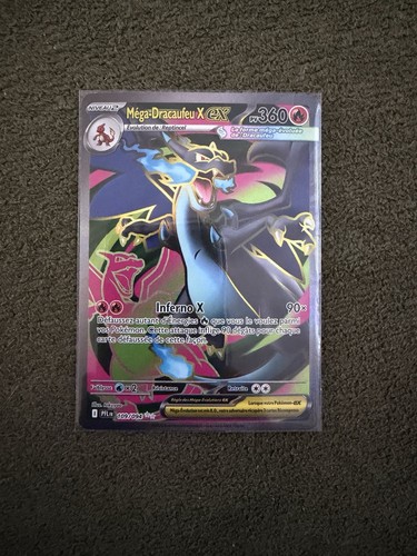 Carte pokémon méga - carte, méga-dracaufeu