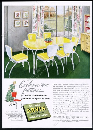 1948 arvin metal chrome yellow - 1948,