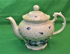 Vintage Crown Dorset Staffordshire Angleterre Céramique Bleu Fleurs 6 Tasses