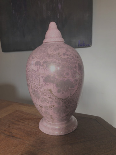 Joli pot couvert céramique - pot,