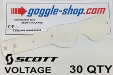 30 Quantité Goggle-Shop Tear Offs Pour Scott VOLTAGE Lunettes Motocross Palmes