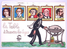 LA TABLE À TRAVERS LES ÂGES - Planches  de JEAN EFFEL et JEAN BELLUS (Curnonsky)