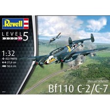 Maquette Avion Messerschmitt Bf110 C-2/c-7 |revell|04961| 1:32 Maquette Char Pro