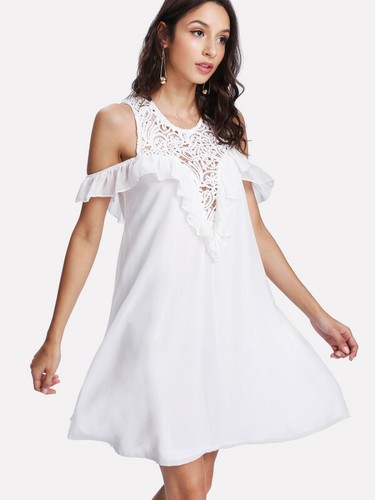 Robe blanche épaules nues - robe,