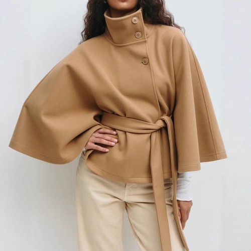Manteau hiver col haut - haut, à
