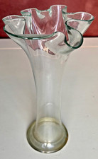 Vase en verre transparent
