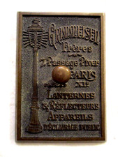 PLAQUE EN BRONZE GRIMMEISEN