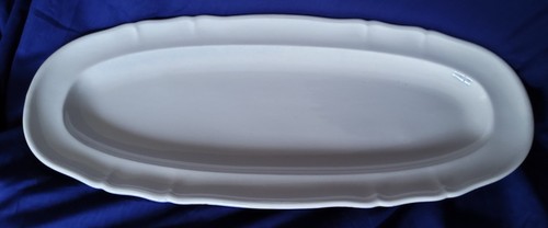 Grand plat ovale - ovale, ivoire
