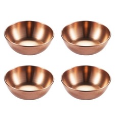  4 Pcs Plat En Inox Platine Assiette À Vaisselle Acier Inoxydable