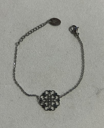 Bracelet médaillon floral - , en
