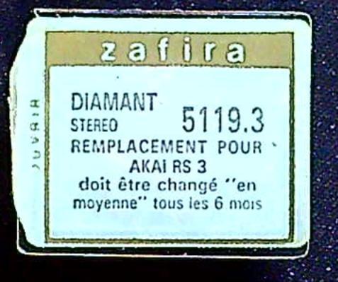 Saphir diamant akai rs3 - akai,