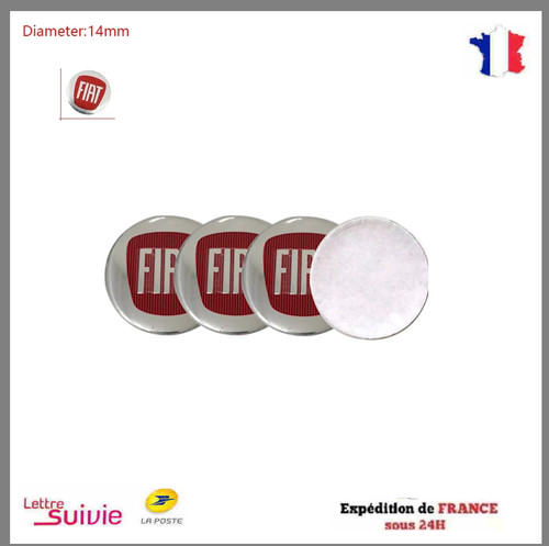Logo stickers pour clé fiat - 4,