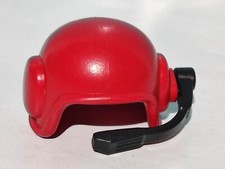 PLAYMOBIL CASQUE ROUGE MICRO REF 3090 3847 9974 4423 MOTARD MOTO TV TVI CAMÉRA