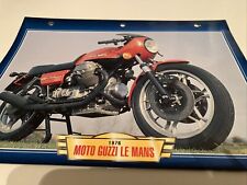 Moto Guzzi 850 Le Mans 1976 fiche carte moto passion collection Atlas