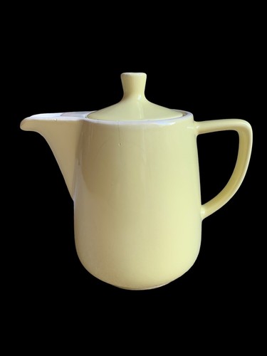 Cafetière faïence jaune - faïence,