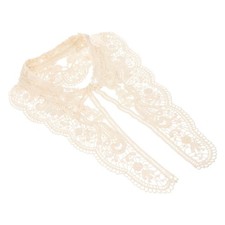 1pc décolleté col brodé col appliques dentelle corsage dos col