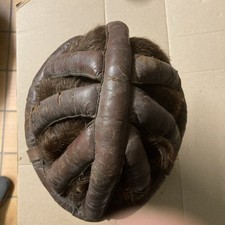 Ancien Rare CASQUE Coureur cycliste à boudins en cuir 1930/40 No Bidon Maillot