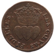 Jeton LOUIS XIV / LES COEURS