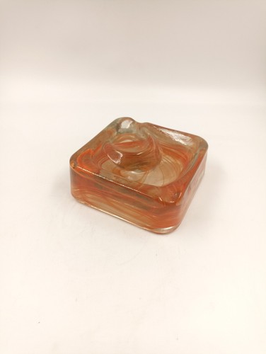 Cendrier vintage bloc verre - de,