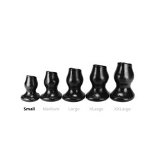 PLUG TUNNEL ANAL Plug Tunnel Pig-Hole noir Small - 7 x 4.5 cm Oxballs