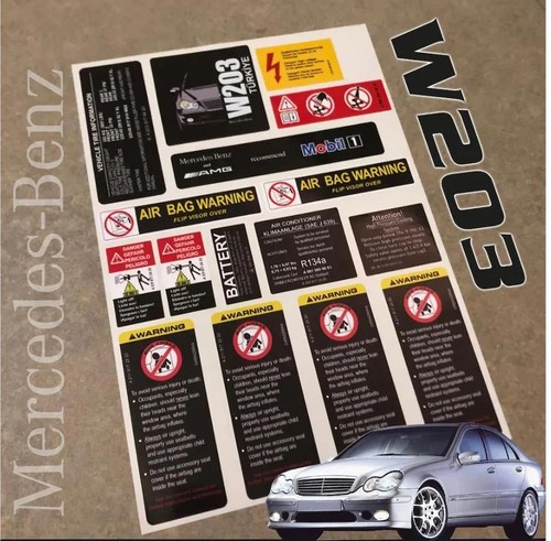 Decal set stickers - set, for