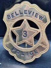 Belleview Police 3 US Badge