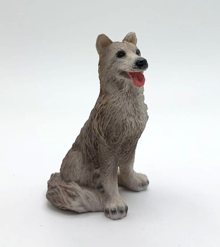 Figurine animaux chiot husky - figurine,