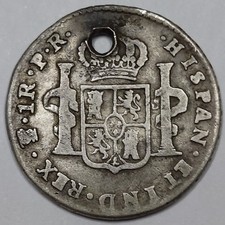 RARE Monnaie Argent, 1 Real