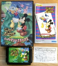 WORLD OF ILLUSION COMPLET BOÎTE NOTICE SEGA MEGADRIVE GENESIS NTSC JAPAN CIB OVP