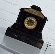 Pendule en marbre Art Nouveau Bim Bam horloge de cheminée horloge de buffet f...