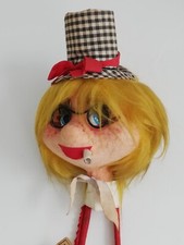 poupée, porte manteau publicitaire vintage des années 70