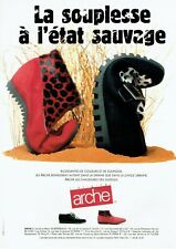  publicité Advertising 0422 1992  chaussures Arche la souplesse à l'état sauvage
