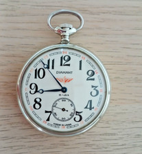 POCKET WATCH LOCOMOTIVE MOLNIJA 3602 SERKISOF RUSSIAN WATCH VERRY GOOD CONDITION