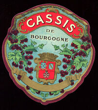 ancienne Etiquette  cassis de