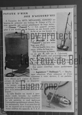 CONORD ASPIRATEUR MACHINE A LAVER CIREUSE publicité ancienne 1949  advert