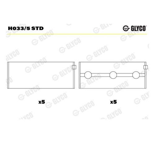 Glyco h033 std roulements de - std,