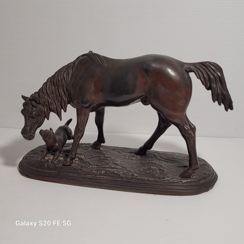 Sculpture cheval chien - sculpture,