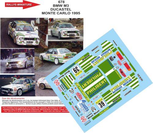 Decals ref 0678 bmw m3 - ref,