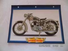 CARTE FICHE MOTO 1951 BSA A10