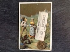 CHROMO DORÉ CHICOREE CASIEZ-BOURGEOIS SIGNE ZODIAQUE LE SCORPION - 59433