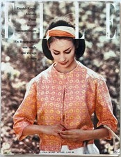 ELLE Magazine n° 754 du 3 Juin 1960 ancienne revue de Mode Couture Chapeau