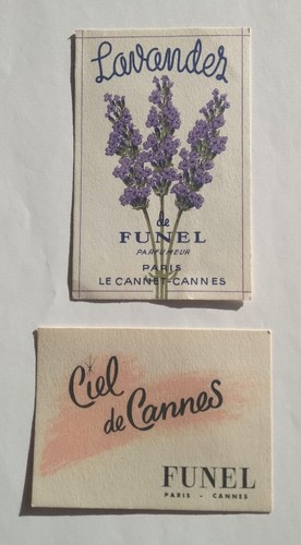 Lot cartes parfums - de, 2