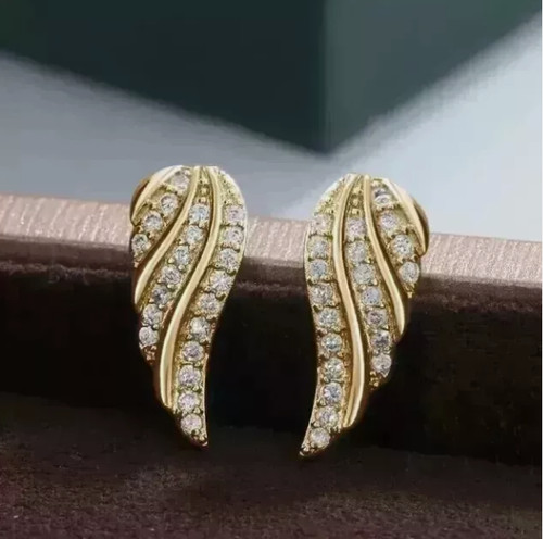 Boucles oreilles clous - boucles, ailes